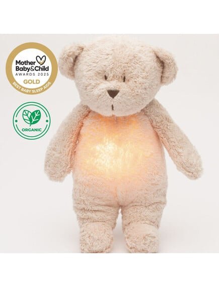 MOONIE 2.0: Επαναφορτιζόμενο βοήθημα ύπνου με ηχογράφηση & αισθητήρα κλάματος – Οργανικό βαμβάκι Rose