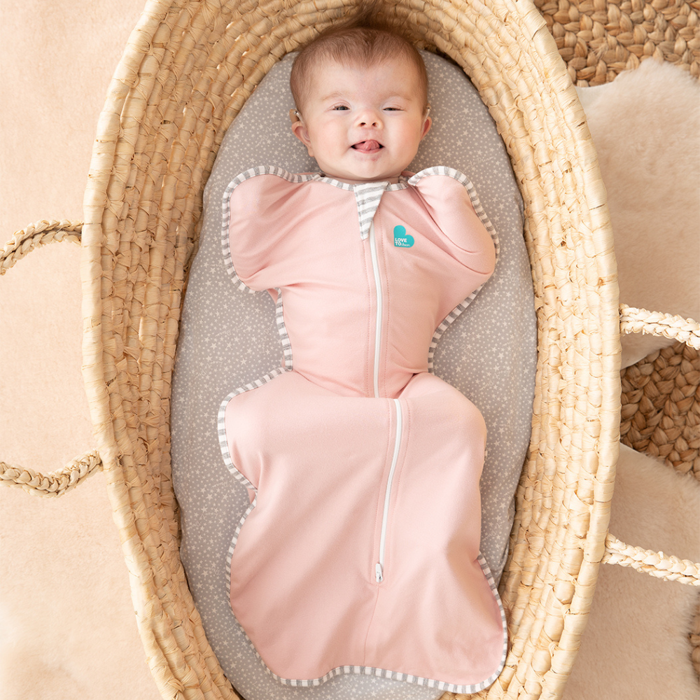 Υπνόσακος LoveToDream – Swaddle UP Original 1.0tog – Dusty Pink – 3.5-6kg – Small - Image 4