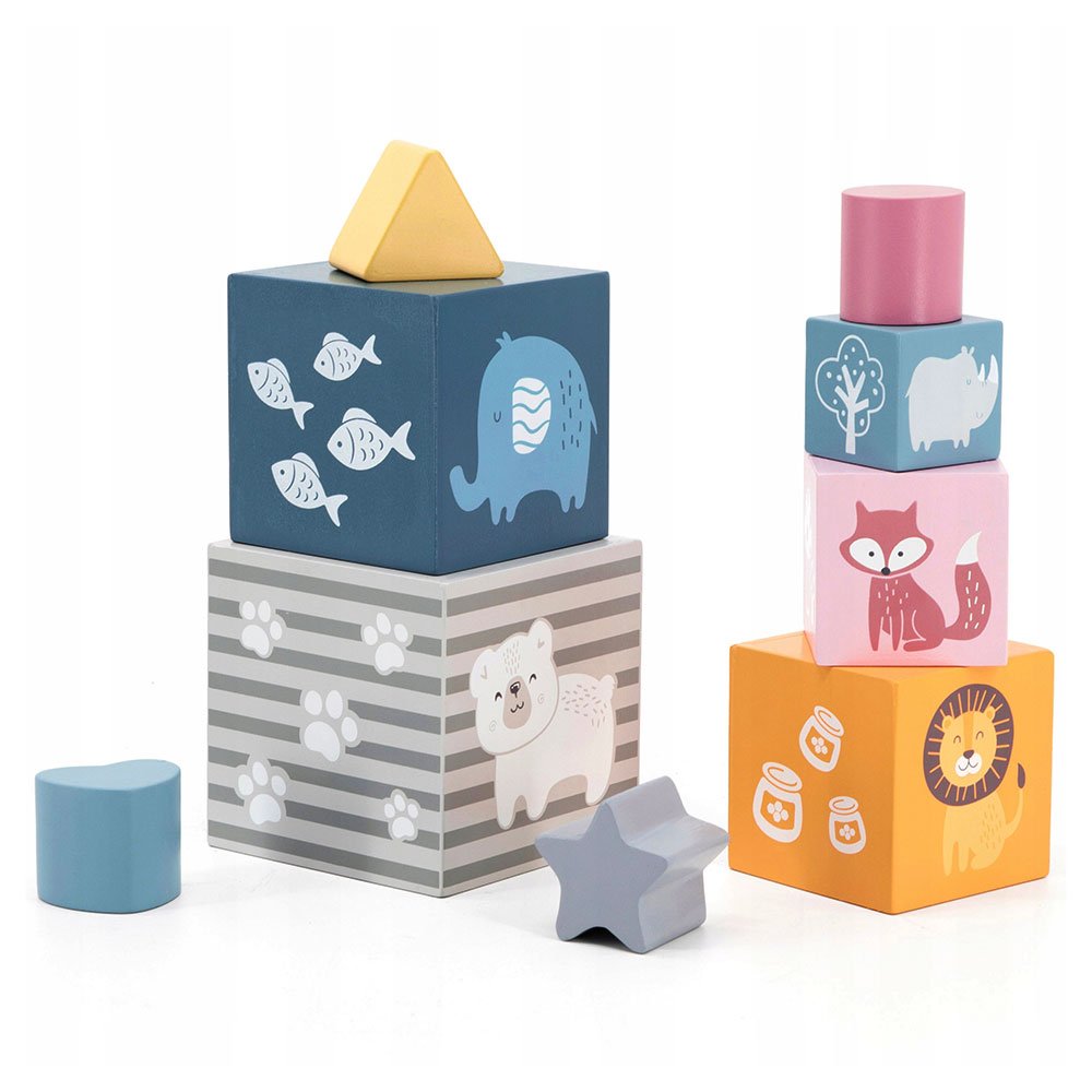 Viga ξύλινοι κύβοι στίβαξης και σχήματα - Image 2