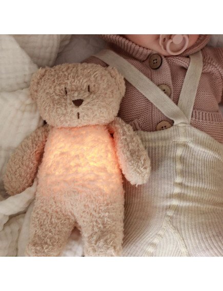 MOONIE 2.0: Επαναφορτιζόμενο βοήθημα ύπνου με ηχογράφηση & αισθητήρα κλάματος – Οργανικό βαμβάκι Rose - Image 5