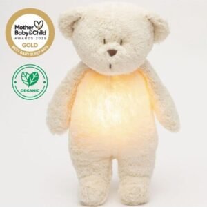 MOONIE 2.0: Επαναφορτιζόμενο βοήθημα ύπνου με ηχογράφηση & αισθητήρα κλάματος – Οργανικό βαμβάκι Polar