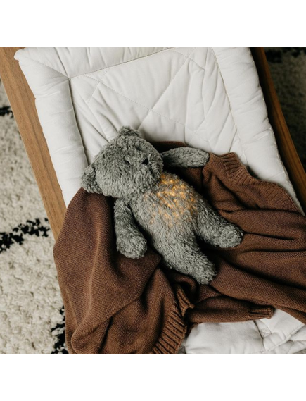 MOONIE 2.0: Επαναφορτιζόμενο βοήθημα ύπνου με ηχογράφηση & αισθητήρα κλάματος – Οργανικό βαμβάκι Gray - Image 4