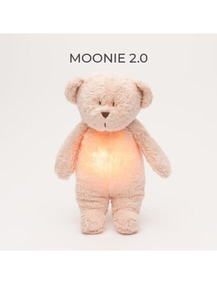 MOONIE 2.0: Επαναφορτιζόμενο βοήθημα ύπνου με ηχογράφηση & αισθητήρα κλάματος – Οργανικό βαμβάκι Rose - Image 3