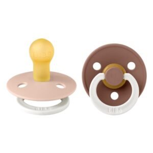 BIBS ΣΕΤ ΠΙΠΙΛΕΣ 2ΤΜΧ – COLOUR – BLUSH/WOODCHUCK GLOW – ΣΤΡΟΓΓΥΛΗ No1