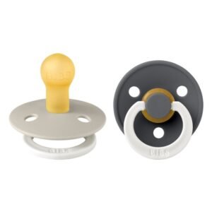 BIBS ΣΕΤ ΠΙΠΙΛΕΣ 2ΤΜΧ – COLOUR – SAND/IRON GLOW – ΣΤΡΟΓΓΥΛΗ No1