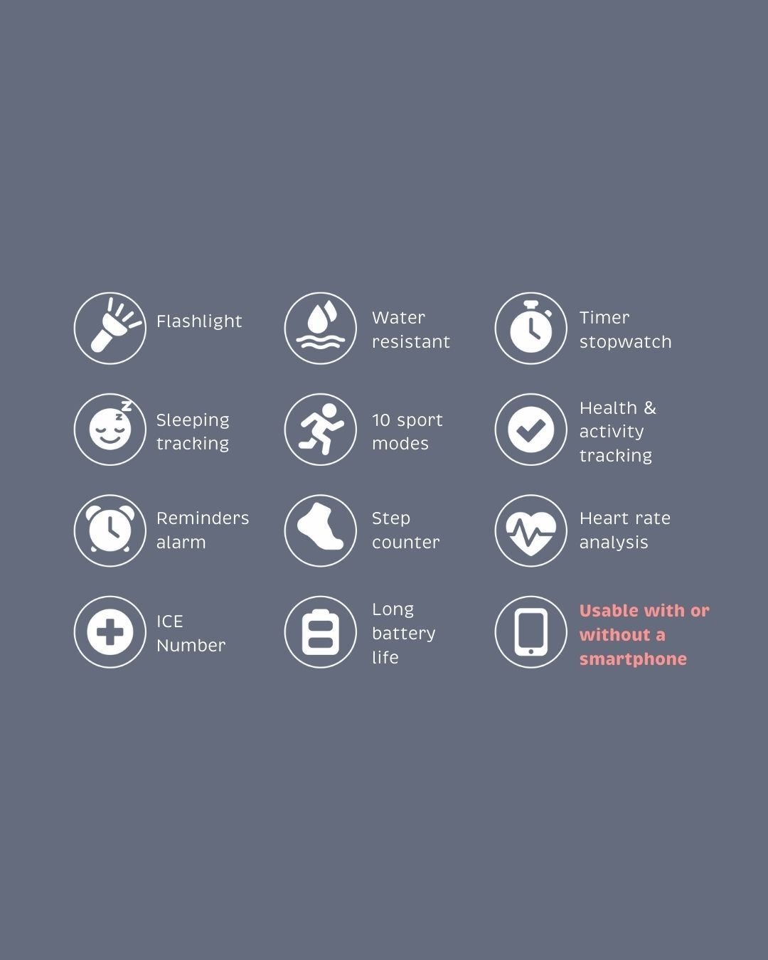 KIDYWOLF: Παιδικό ρολόι Smartwatch με οθόνη αφής & επαναφορτιζόμενη μπαταρία - blue - Image 6