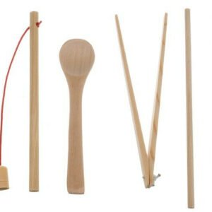 Alternative view of Ξύλινο Εκπαιδευτικό Παιχνίδι με Χρωματιστές Σφαίρες, Αριθμητικά Σύμβολα και Κρίκους - Logarithmic Plate With Beads