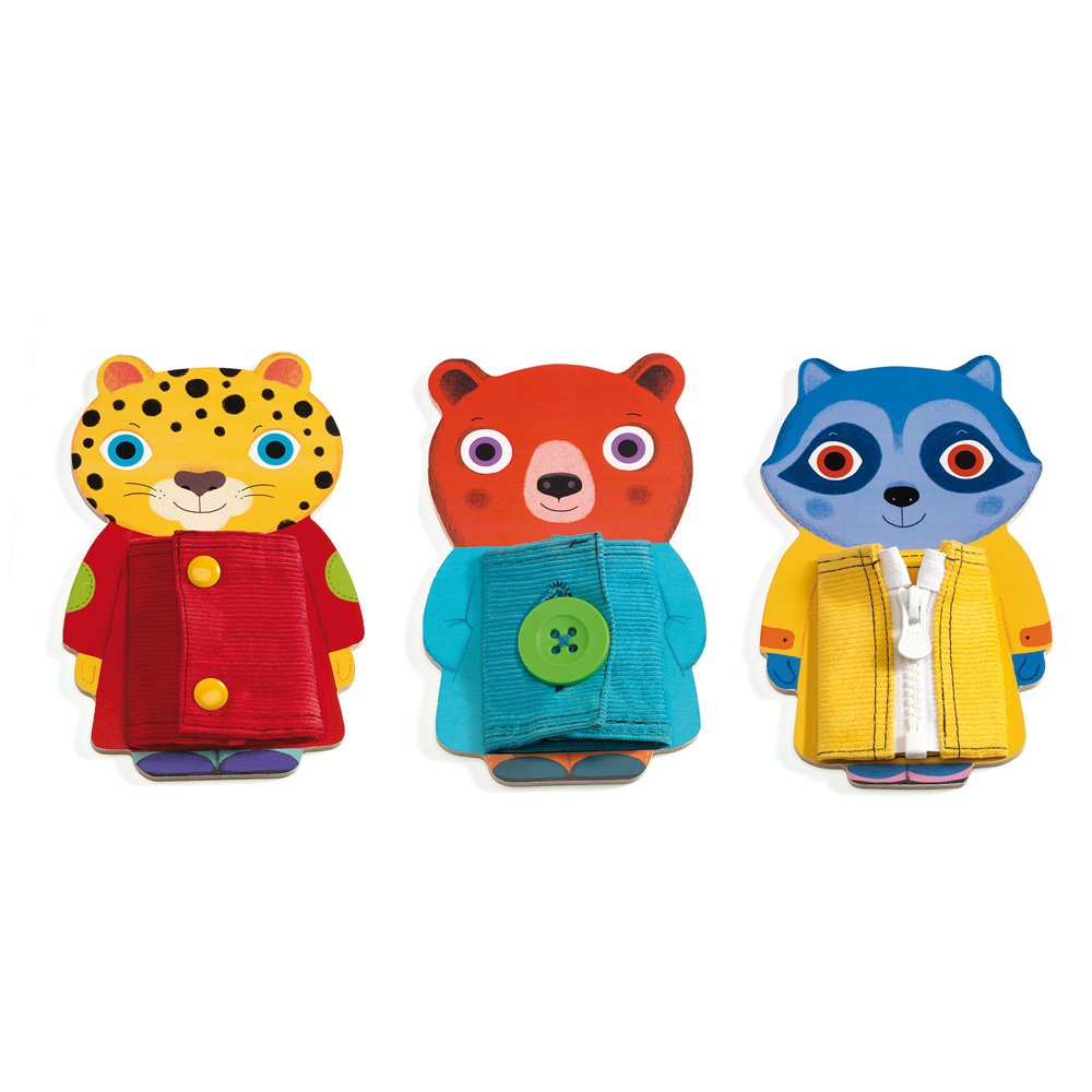 Djeco Eκπαιδ. παιχνίδι Μαθαίνω να ντύνω τα ζωάκια