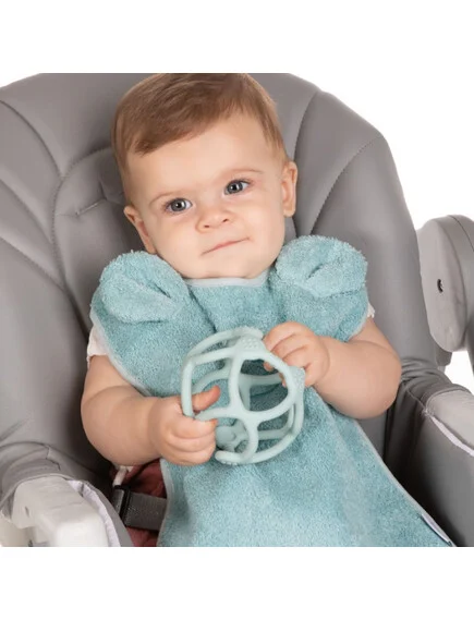 Ορθοδοντικό μασητικό από μαλακή σιλικόνη σε σχήμα μπάλας-Μπλε - Image 2