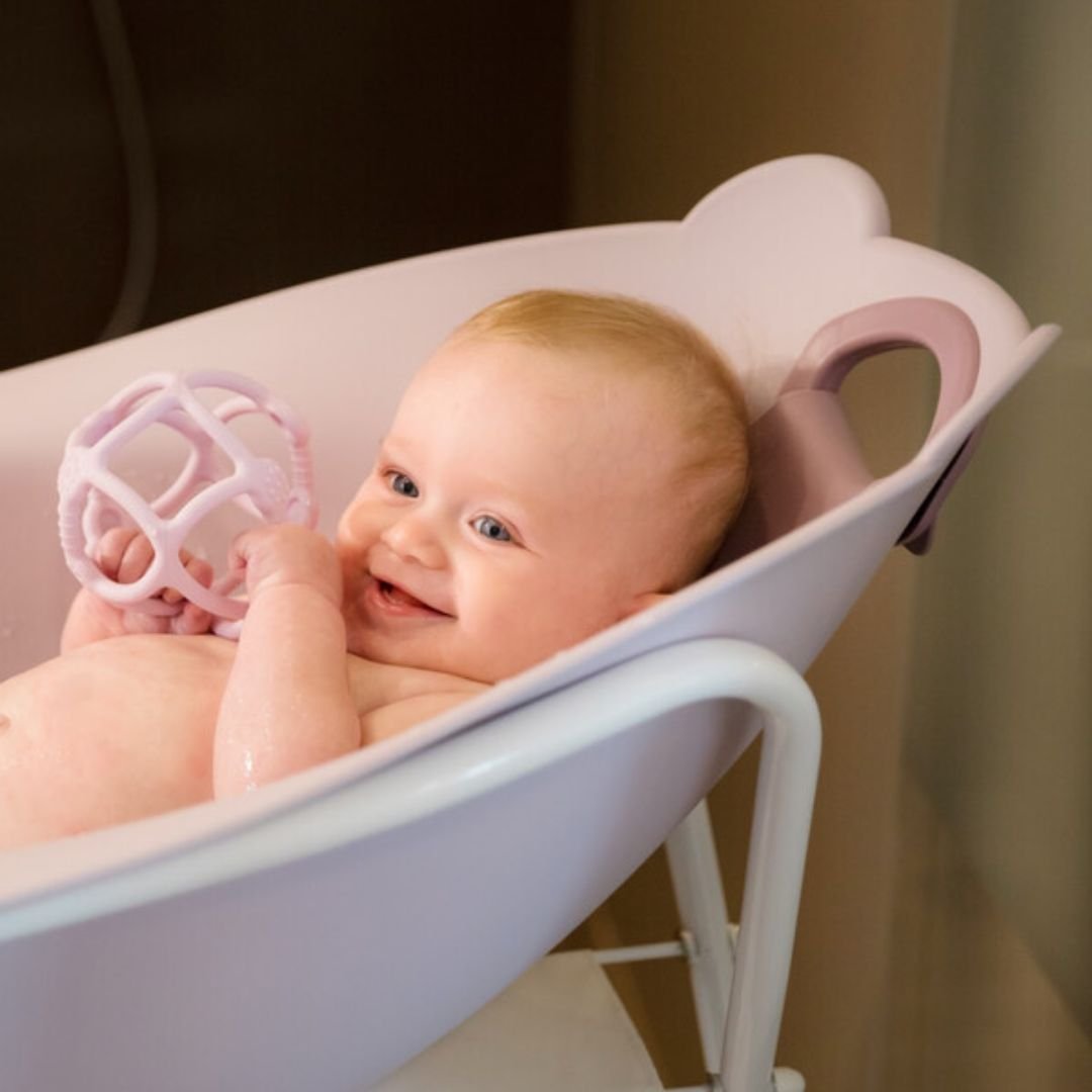 Ορθοδοντικό μασητικό από μαλακή σιλικόνη σε σχήμα μπάλας-Ροζ - Image 3