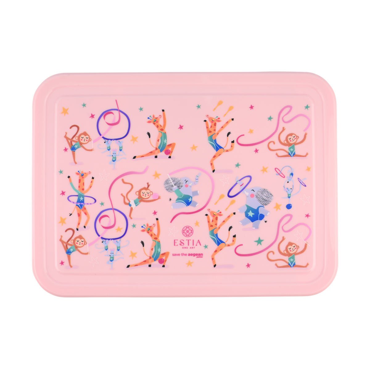 ΠΑΙΔΙΚΟ ΦΑΓΗΤΟΔΟΧΕΙΟ SAVE THE AEGEAN 1330ml ΜΕ 5 ΘΗΚΕΣ WILD STUNTS - Image 2