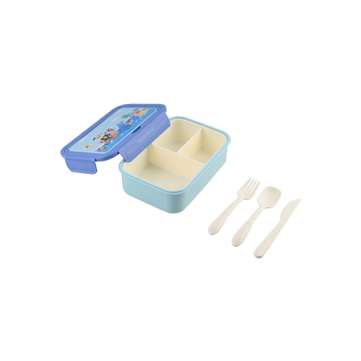 ΠΑΙΔΙΚΟ ΦΑΓΗΤΟΔΟΧΕΙΟ SAVE THE AEGEAN 1400ml ΜΕ 3 ΘΗΚΕΣ TREASURE QUEST - Image 3