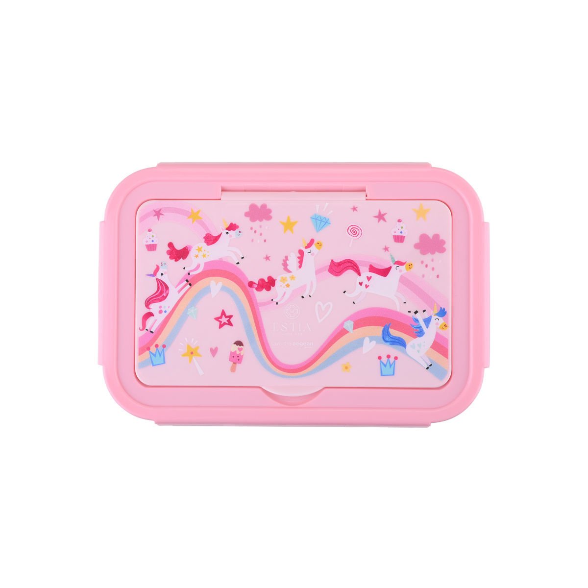 ΠΑΙΔΙΚΟ ΦΑΓΗΤΟΔΟΧΕΙΟ SAVE THE AEGEAN 1400ml ΜΕ 3 ΘΗΚΕΣ RAINBOW DREAMS - Image 2