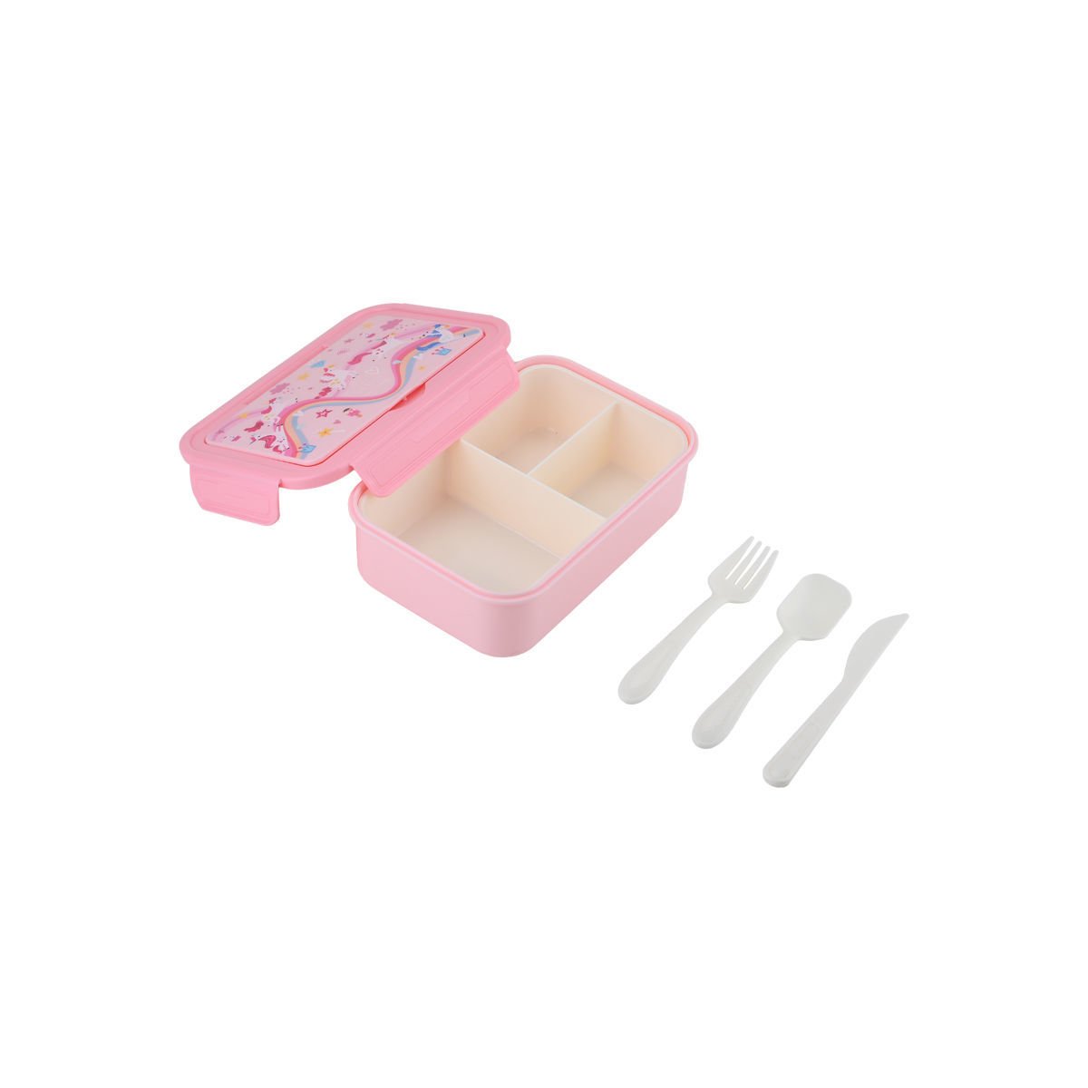 ΠΑΙΔΙΚΟ ΦΑΓΗΤΟΔΟΧΕΙΟ SAVE THE AEGEAN 1400ml ΜΕ 3 ΘΗΚΕΣ RAINBOW DREAMS - Image 3