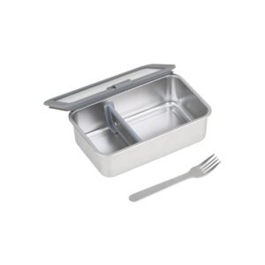 Alternative view of ΦΑΓΗΤΟΔΟΧΕΙΟ ΑΝΟΞΕΙΔΩΤΟ 1250ml ΜΕ ΓΥΑΛΙΝΟ ΚΑΠΑΚΙ & ΑΝΟΞΕΙΔΩΤΟ ΠΙΡΟΥΝΙ