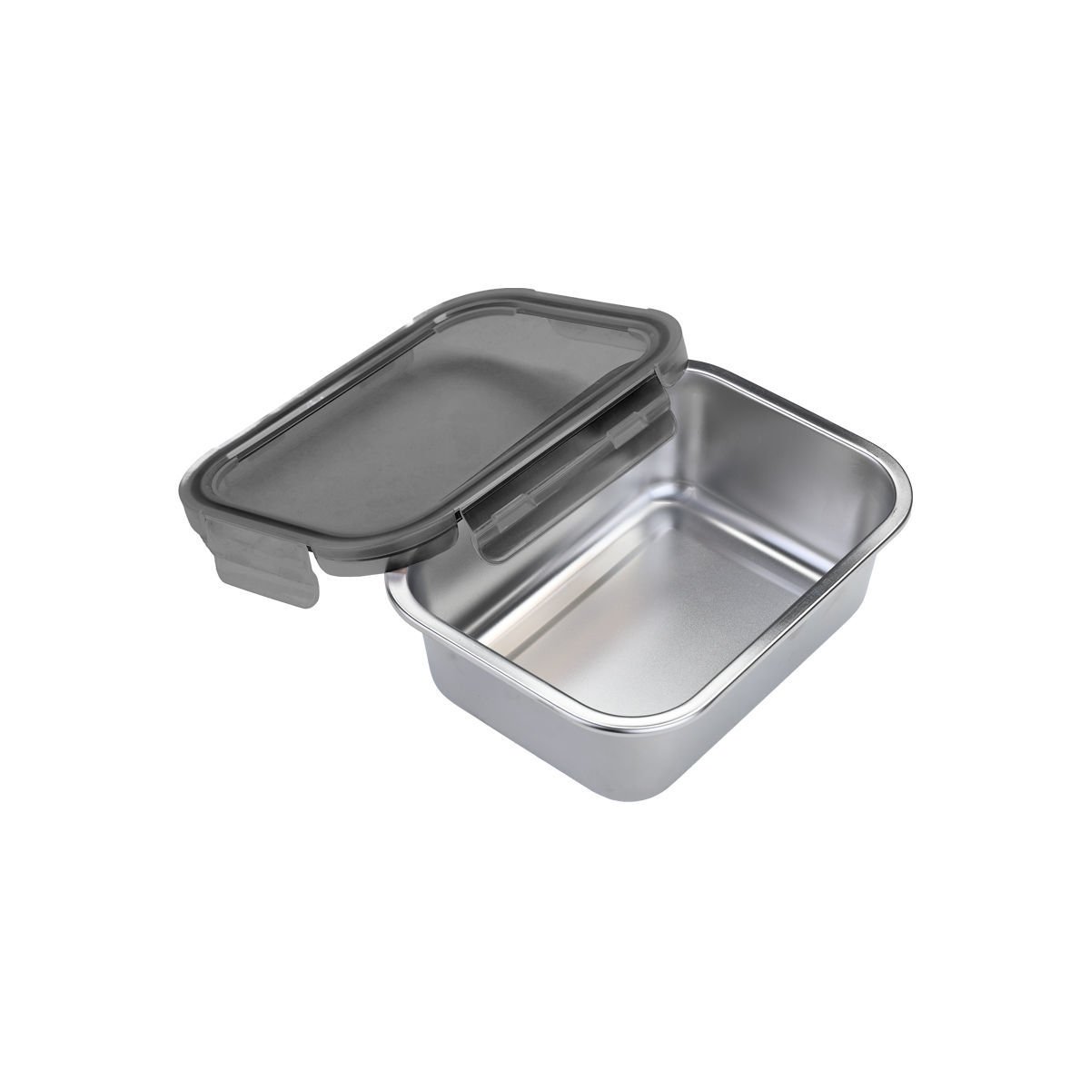 ΦΑΓΗΤΟΔΟΧΕΙΟ ΑΝΟΞΕΙΔΩΤΟ 1200ml ΜΕ ΠΛΑΣΤΙΚΟ ΚΑΠΑΚΙ - Image 3