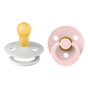 Bibs Πιπίλες Colour Round 2τμχ Latex No1 0m+ Haze/Blossom