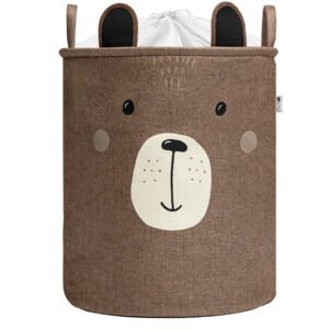 Sipo Premium Πολυχρηστικό με κορδόνι Καλάθι Καφέ Αρκουδάκι 63 L