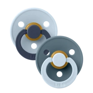 BIBS ΣΕΤ ΠΙΠΙΛΕΣ 2ΤΜΧ – COLOUR – FUSION BABY BLUE/PETROL– ΣΤΡΟΓΓΥΛΗ No1