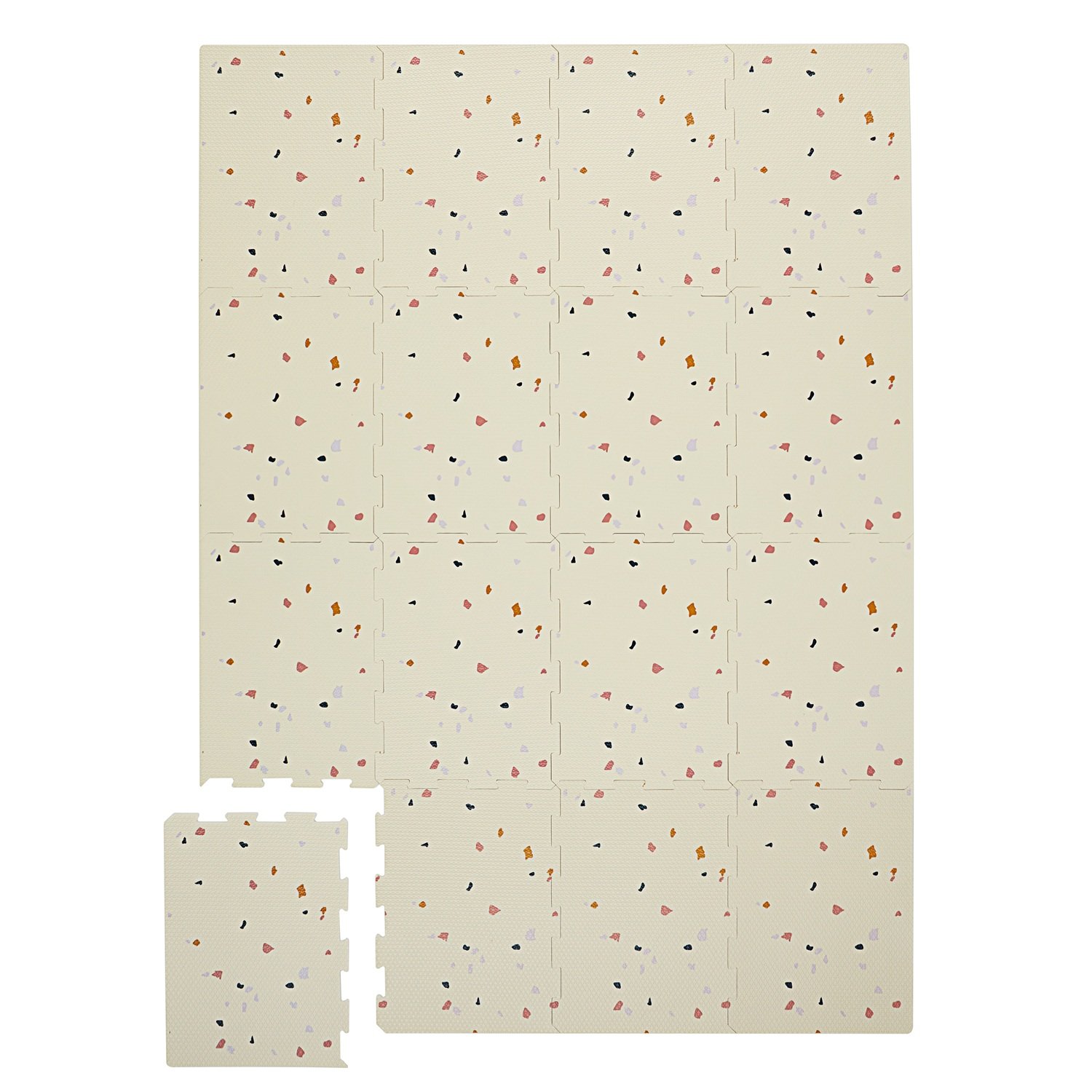 3Sprouts Παζλ δαπέδου 170x123εκ, EVA Foam Terrazzo/Cream