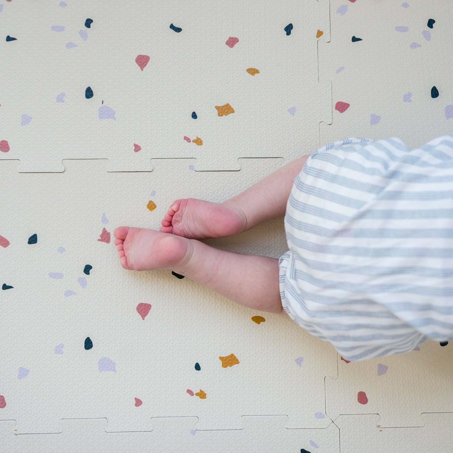 3Sprouts Παζλ δαπέδου 170x123εκ, EVA Foam Terrazzo/Cream - Image 3