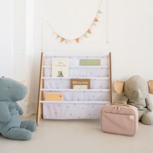 Alternative view of 3Sprouts Βιβλιοθήκη από ανακυκλωμένο ύφασμα, Mist