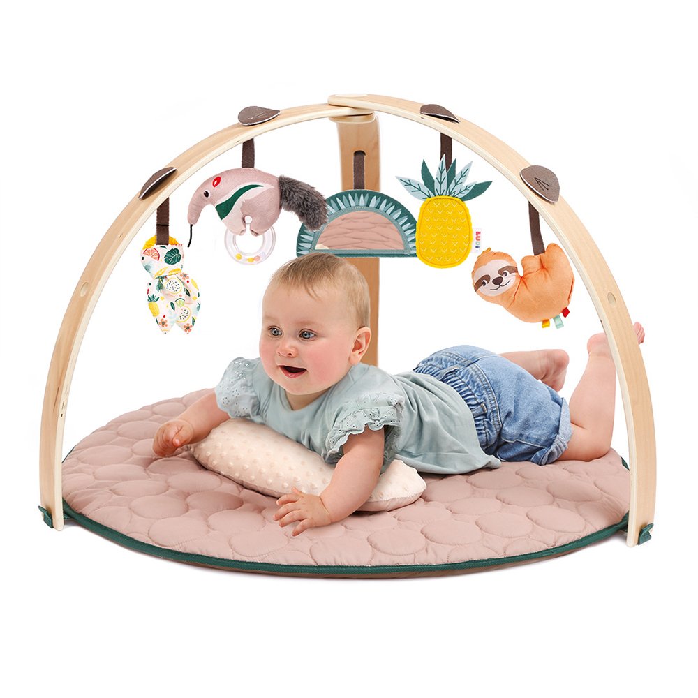 Ludi ξύλινο βρεφικό γυμναστήριο με 5 δραστηριότητες "Ζούγκλα" Δ80 x 50 εκ. - Image 2