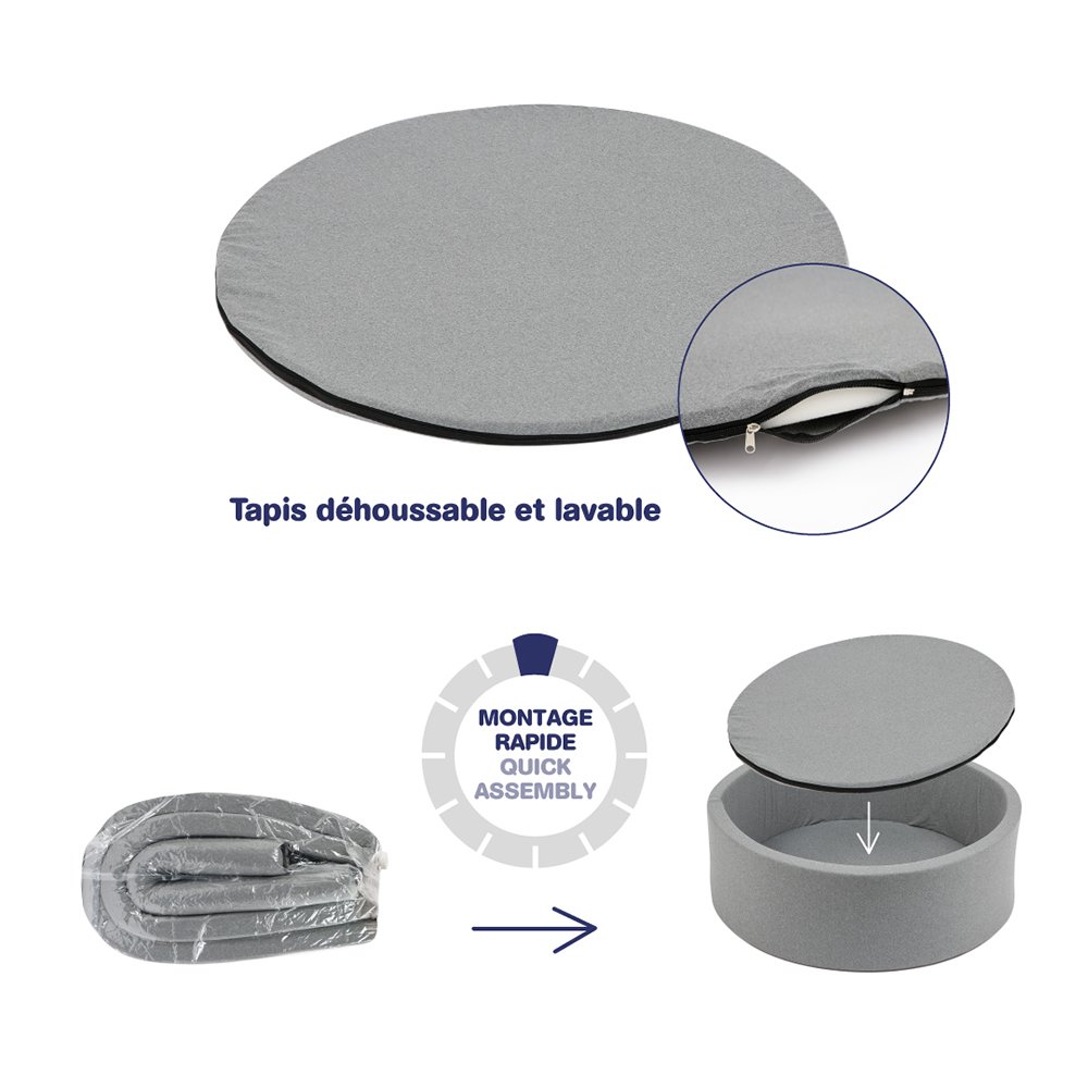 Ludi υφασμάτινη μπαλοπισίνα με 100 μπαλάκια - Image 6