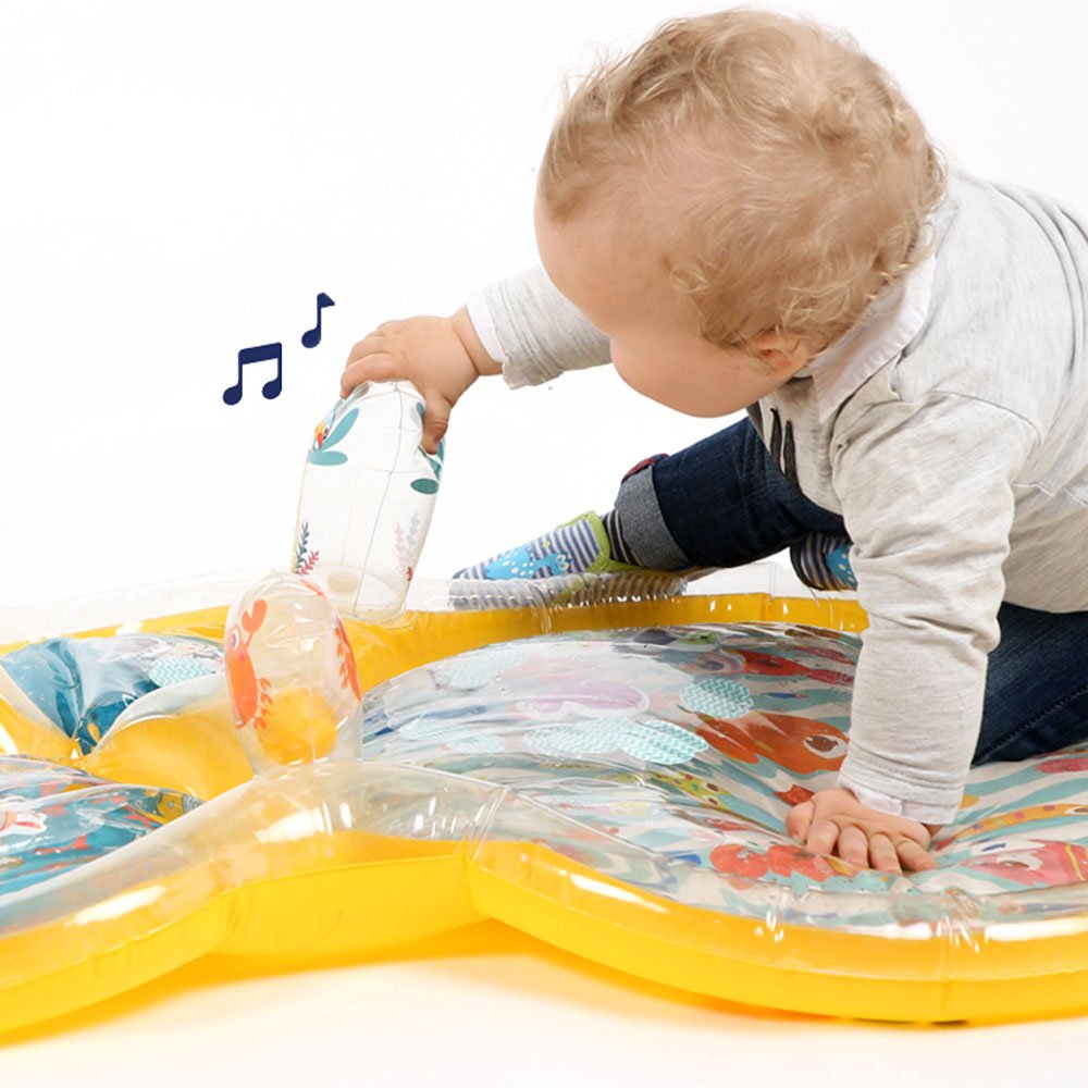 Ludi κίτρινο βρεφικό χαλί δραστηριοτήτων με νερό "Θαλάσσιος Κόσμος" - Image 4