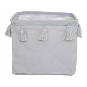 Alternative view of Jabadabado: Υφασμάτινο καλάθι αποθήκευσης τετράγωνο Γκρι