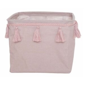 Alternative view of Jabadabado: Υφασμάτινο καλάθι αποθήκευσης τετράγωνο Ροζ