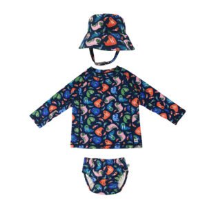 Σετ UV Μαγιώ Πάνα Bucket Καπέλο Μπλούζα Walrus 12-24μηνών