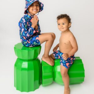 Alternative view of Σετ UV Μαγιώ Πάνα Bucket Καπέλο Μπλούζα Walrus 12-24μηνών