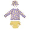 Σετ UV Μαγιώ Bucket Καπέλο Μπλούζα Pineapple 12-24m