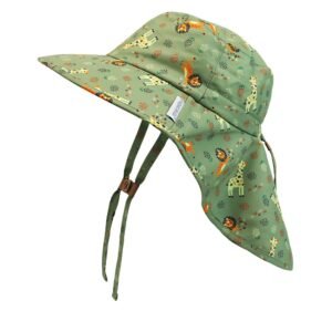 Flapjack Cape Sunhat UPF50+ Lion/Giraffe 2-4y