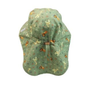 Alternative view of Flapjack Cape Sunhat UPF50+ Lion/Giraffe 2-4y