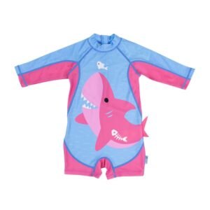 Zoocchini Surf Suit UPF50 Pink Shark 6-12m