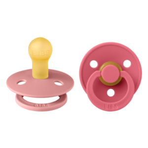 BIBS ΣΕΤ ΠΙΠΙΛΕΣ 2ΤΜΧ – COLOUR – DUSTY PINK/CORAL – ΣΤΡΟΓΓΥΛΗ No1