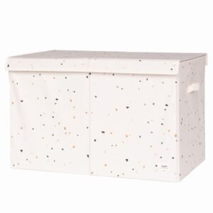 3Sprouts καλάθι για παιχνίδια με καπάκι, Terrazzo Cream