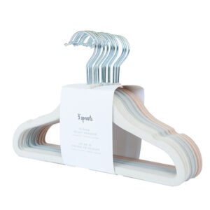 3Sprouts Παιδικές κρεμάστρες Αντιολισθητικές Cream/Gray/Hazelnut (σετ 15 τμχ)