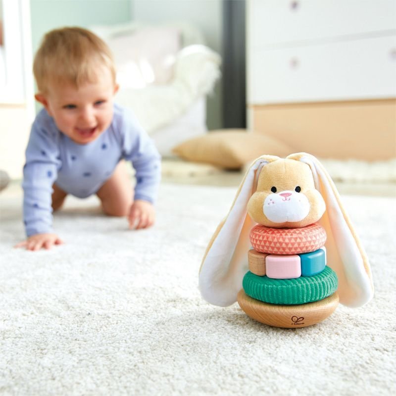 Hape Early Explorer Ξύλινο Bunny Stacker (E0107A) - Image 3