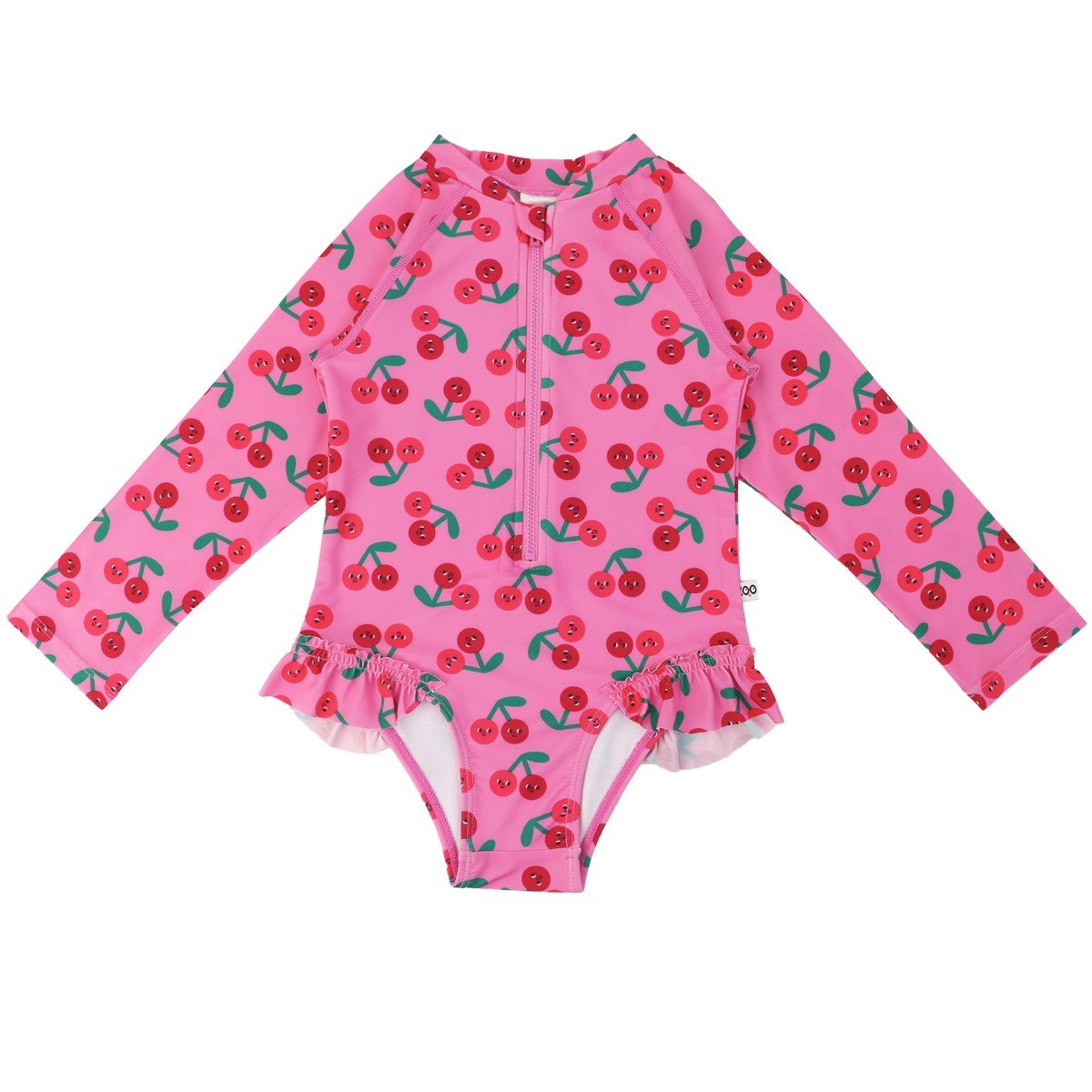 Zoocchini Ολόσωμο Μαγιώ με Μανίκια UV Cherry 4y
