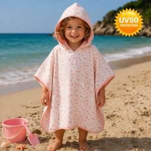 Fresk: Παιδικό Poncho με Προστασία UV50 Butterflies