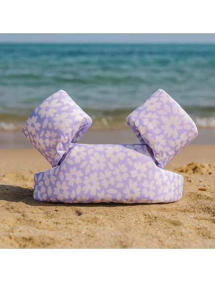 Swim Essentials: Μπρατσάκια με έξτρα θωρακική ενίσχυση για παιδιά με βάρος 15-30 κιλά - "Purple Flowers" - Image 3
