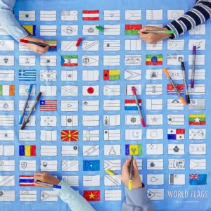 World Flags Tablecloth