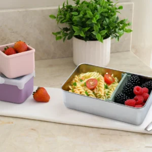 Alternative view of Melii – Stainless Steel Bento 2 θέσεων 740ml Μπλε