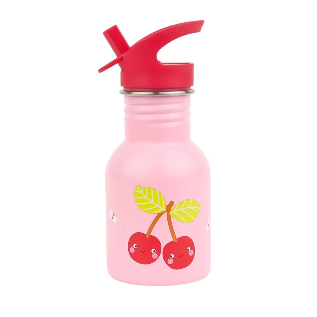 A Little Lovely Company Μπουκάλι από Ανοξείδωτο Ατσάλι 350ml – Happy cherries