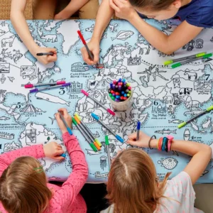 World Map Tablecloth