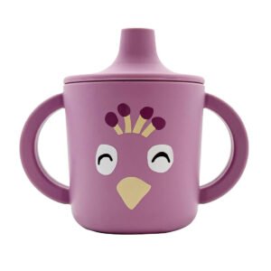 SILICONE SIPPY CUP - MRS. PEACOCK