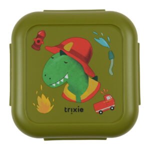 SNACK BOX WITH CLIPS - FIREMAN MR. DINO